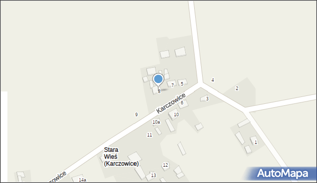 Karczowice, Karczowice, 8, mapa Karczowice