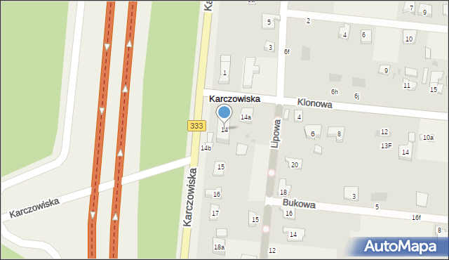 Karczowiska, Karczowiska, 14, mapa Karczowiska