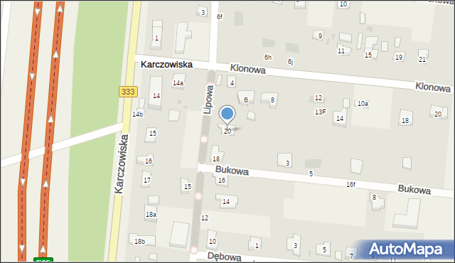 Karczowiska, Karczowiska, 16b, mapa Karczowiska