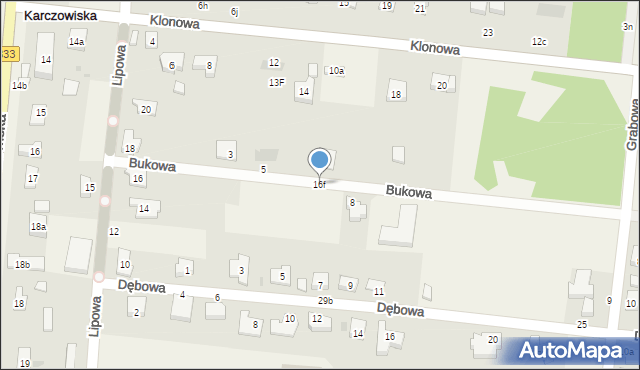 Karczowiska, Karczowiska, 16f, mapa Karczowiska