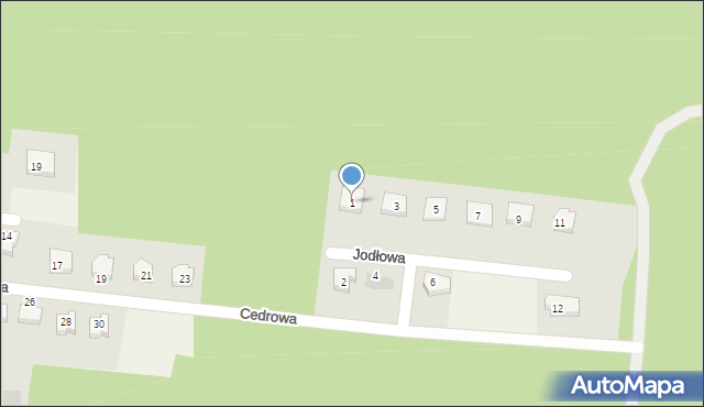 Karczowiska, Karczowiska, 1a, mapa Karczowiska