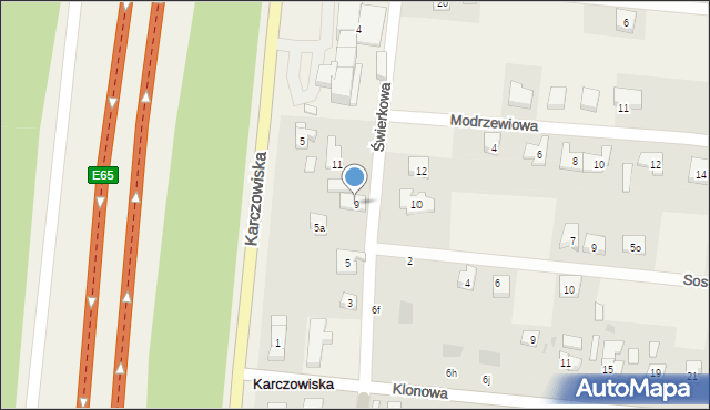 Karczowiska, Karczowiska, 5e, mapa Karczowiska