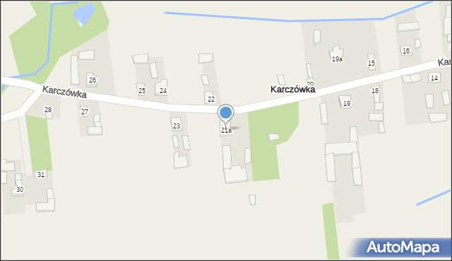 Karczówka, Karczówka, 21a, mapa Karczówka