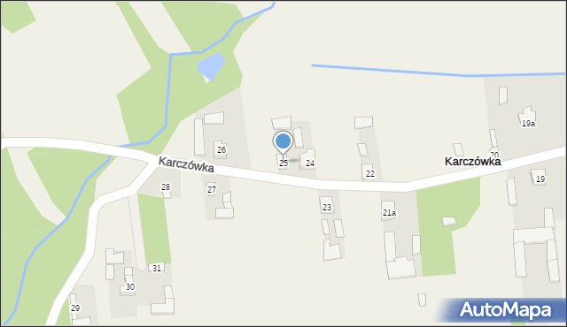 Karczówka, Karczówka, 25, mapa Karczówka