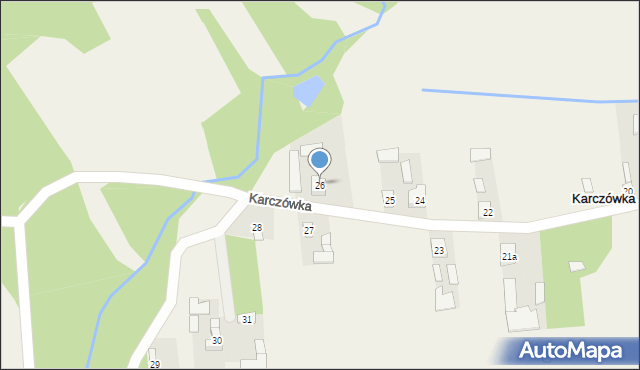 Karczówka, Karczówka, 26, mapa Karczówka