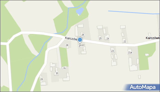 Karczówka, Karczówka, 27, mapa Karczówka