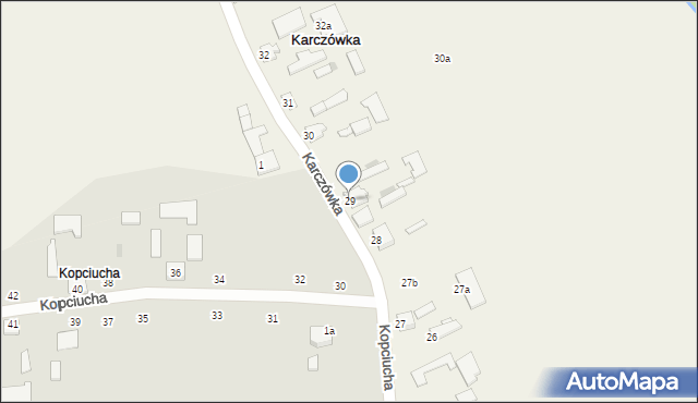 Karczówka, Karczówka, 29, mapa Karczówka