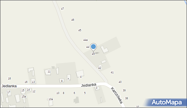 Karczówka, Karczówka, 43, mapa Karczówka