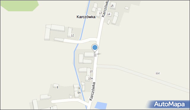 Karczówka, Karczówka, 11, mapa Karczówka