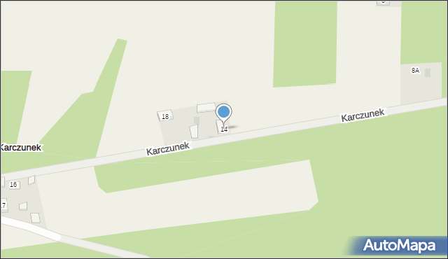 Karczunek, Karczunek, 14, mapa Karczunek