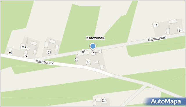 Karczunek, Karczunek, 16, mapa Karczunek