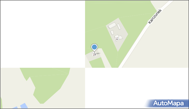 Karczunek, Karczunek, 14, mapa Karczunek