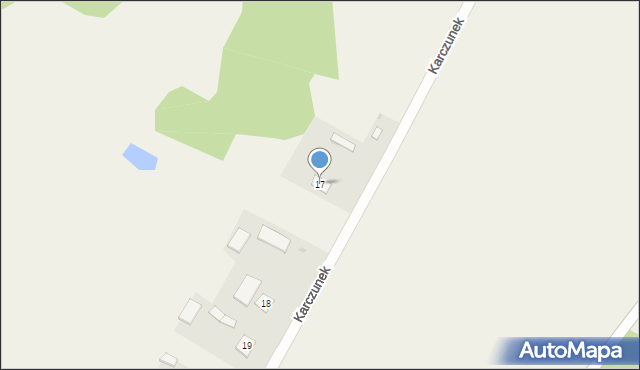 Karczunek, Karczunek, 17, mapa Karczunek