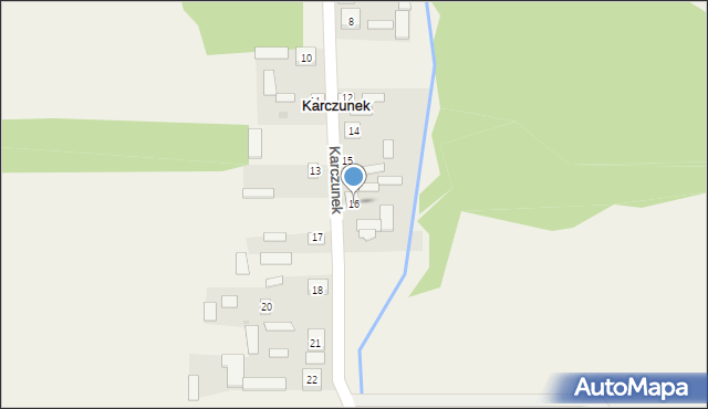 Karczunek, Karczunek, 16, mapa Karczunek