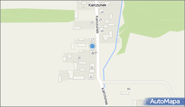 Karczunek, Karczunek, 18, mapa Karczunek