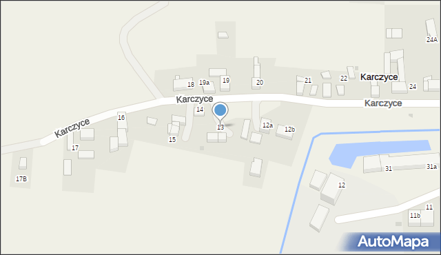 Karczyce, Karczyce, 13, mapa Karczyce