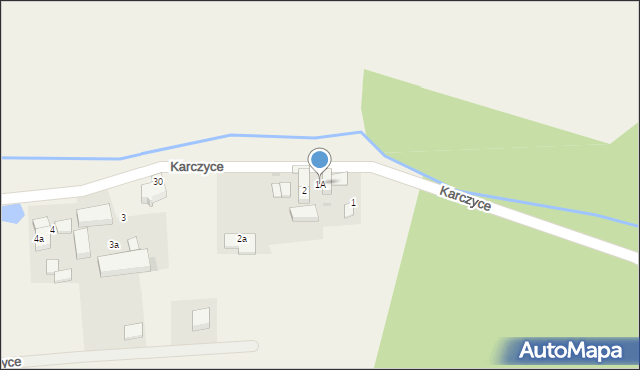 Karczyce, Karczyce, 1A, mapa Karczyce