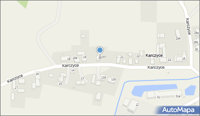 Karczyce, Karczyce, 20, mapa Karczyce