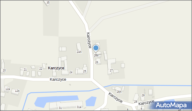 Karczyce, Karczyce, 26b, mapa Karczyce