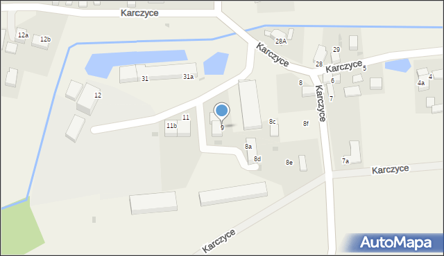 Karczyce, Karczyce, 9, mapa Karczyce