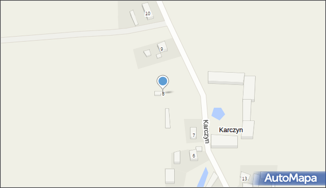 Karczyn, Karczyn, 8, mapa Karczyn