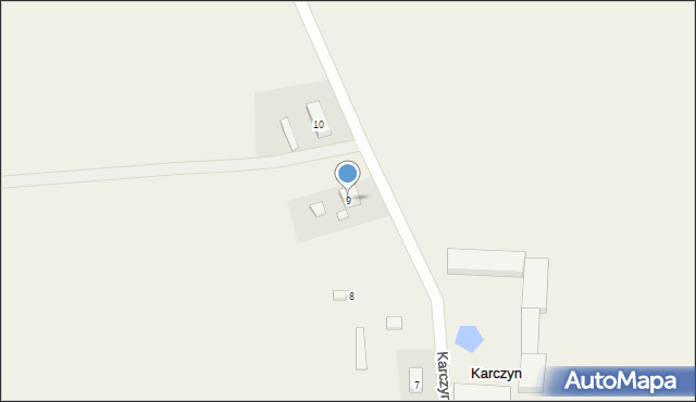 Karczyn, Karczyn, 9, mapa Karczyn