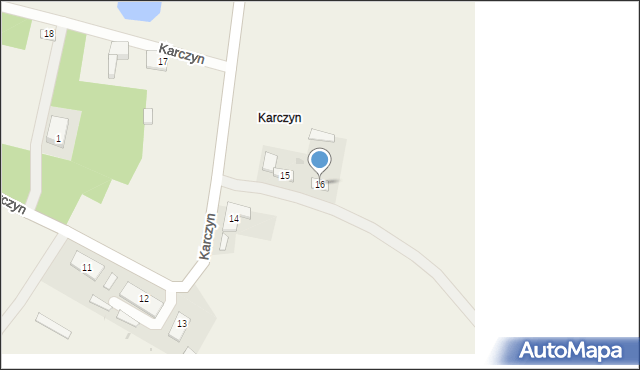 Karczyn, Karczyn, 16, mapa Karczyn