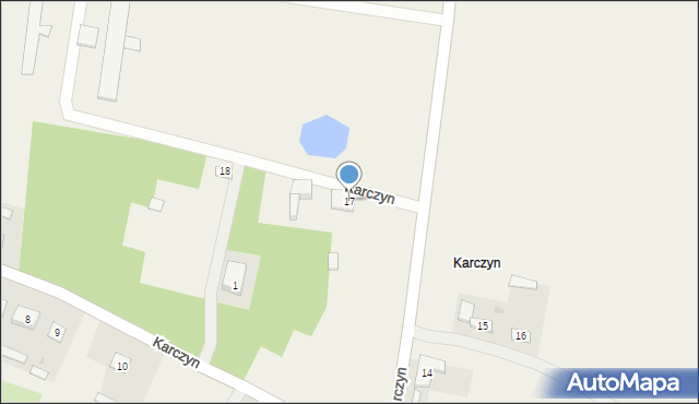 Karczyn, Karczyn, 17, mapa Karczyn