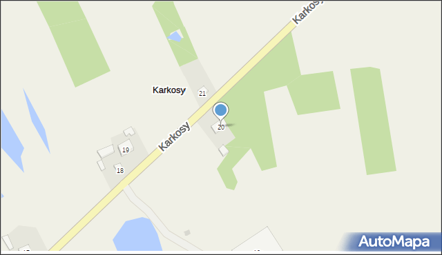 Karkosy, Karkosy, 20, mapa Karkosy