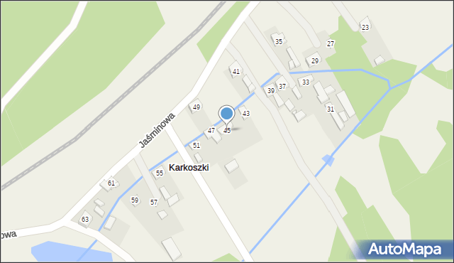 Karkoszki, Karkoszki, 13, mapa Karkoszki