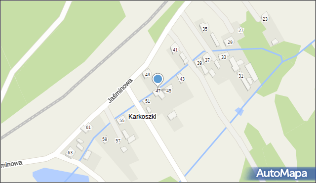 Karkoszki, Karkoszki, 14A, mapa Karkoszki