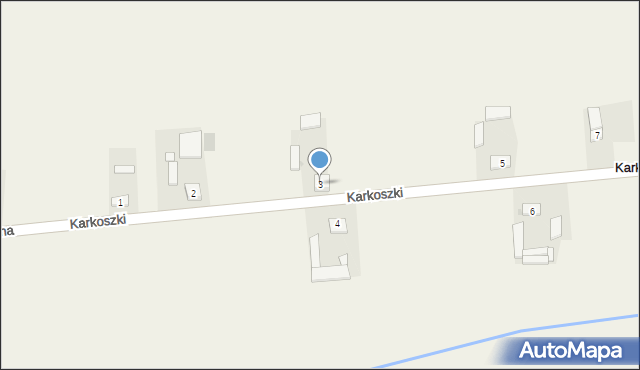 Karkoszki, Karkoszki, 3, mapa Karkoszki