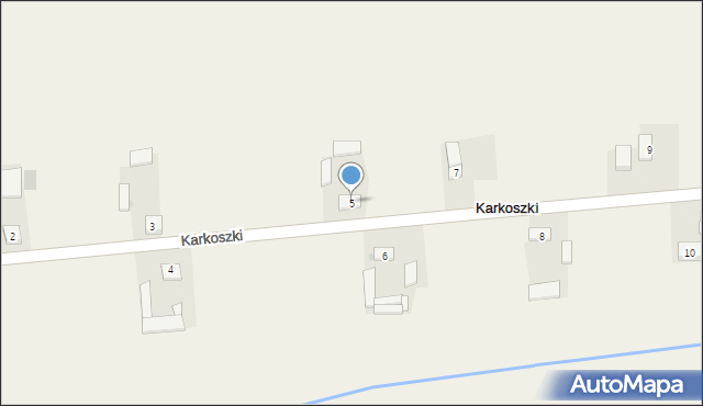 Karkoszki, Karkoszki, 5, mapa Karkoszki