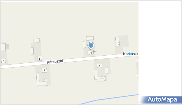 Karkoszki, Karkoszki, 5, mapa Karkoszki