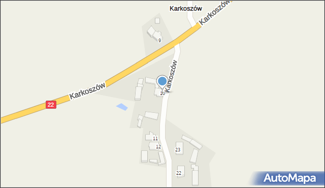 Karkoszów, Karkoszów, 10, mapa Karkoszów