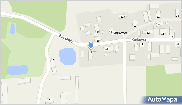 Karkowo, Karkowo, 16, mapa Karkowo