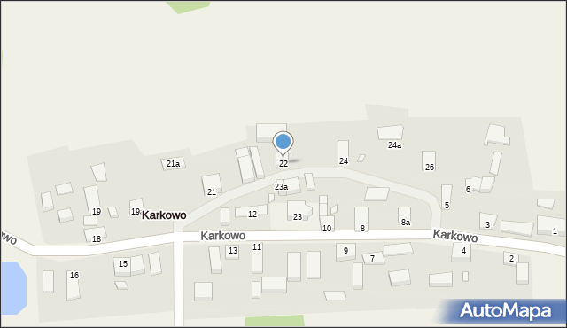 Karkowo, Karkowo, 22, mapa Karkowo