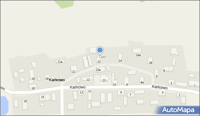 Karkowo, Karkowo, 22a, mapa Karkowo