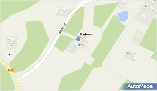 Karlewo, Karlewo, 3B, mapa Karlewo