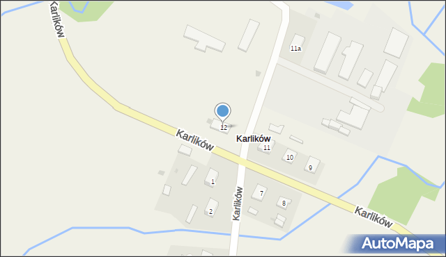 Karlików, Karlików, 12, mapa Karlików