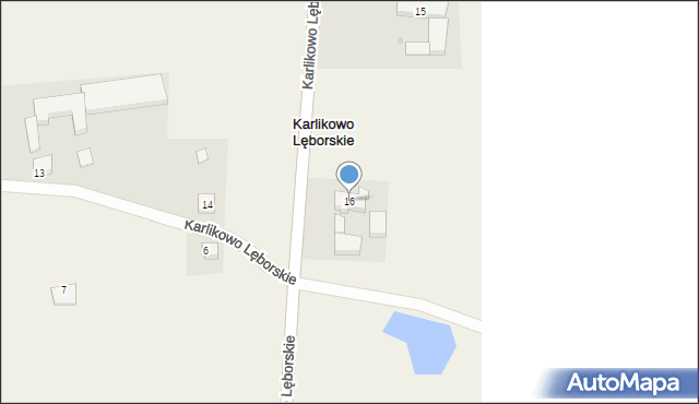 Karlikowo Lęborskie, Karlikowo Lęborskie, 16, mapa Karlikowo Lęborskie