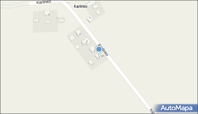 Karlinko, Karlinko, 1, mapa Karlinko