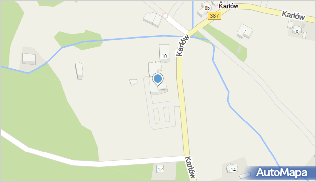 Karłów, Karłów, 10, mapa Karłów