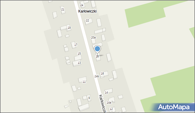 Karłowice, Karłowiczki, 18, mapa Karłowice