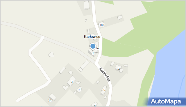 Karłowice, Karłowice, 1, mapa Karłowice