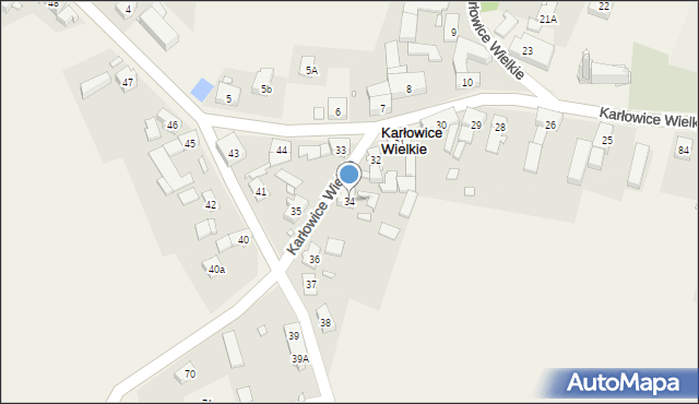 Karłowice Wielkie, Karłowice Wielkie, 34, mapa Karłowice Wielkie