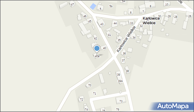 Karłowice Wielkie, Karłowice Wielkie, 40a, mapa Karłowice Wielkie