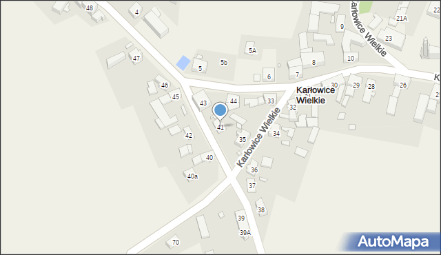 Karłowice Wielkie, Karłowice Wielkie, 41, mapa Karłowice Wielkie