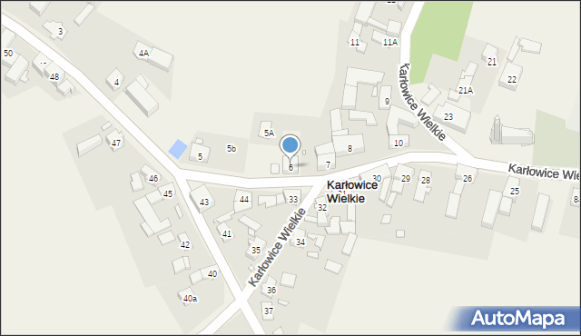 Karłowice Wielkie, Karłowice Wielkie, 6, mapa Karłowice Wielkie