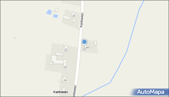 Karłowiec, Karłowiec, 21, mapa Karłowiec